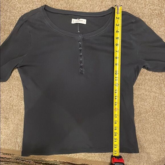 Lucky Brand Charcoal Relaxed Long Sleeve Top - Picture 8 of 8
